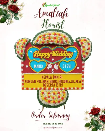 Karangan Papan Bunga Pernikahan di Pullman Jakarta Central Park – Ballroom